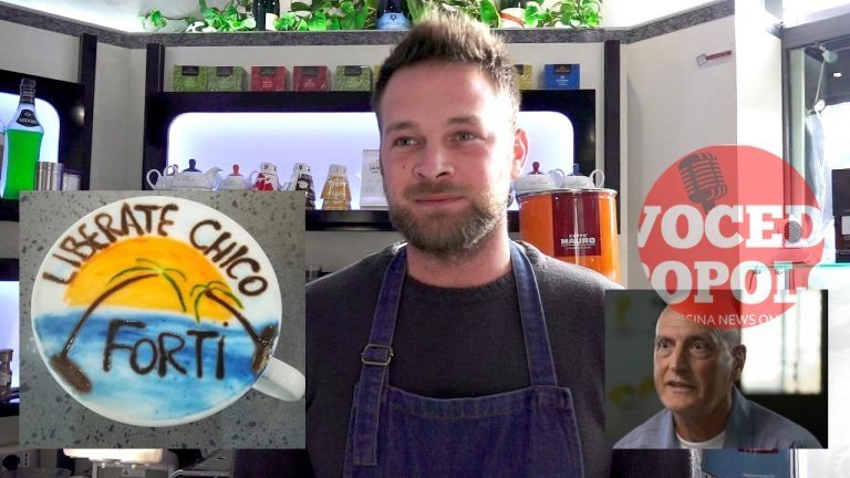 Un cappuccino per Chico Forti: "sensibilizzare con uno dei simboli italiani più conosciuti al mondo"