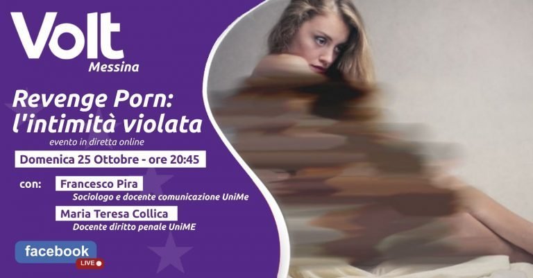 Revenge Porn: l’intimità violata, secondo evento di VOLT Messina