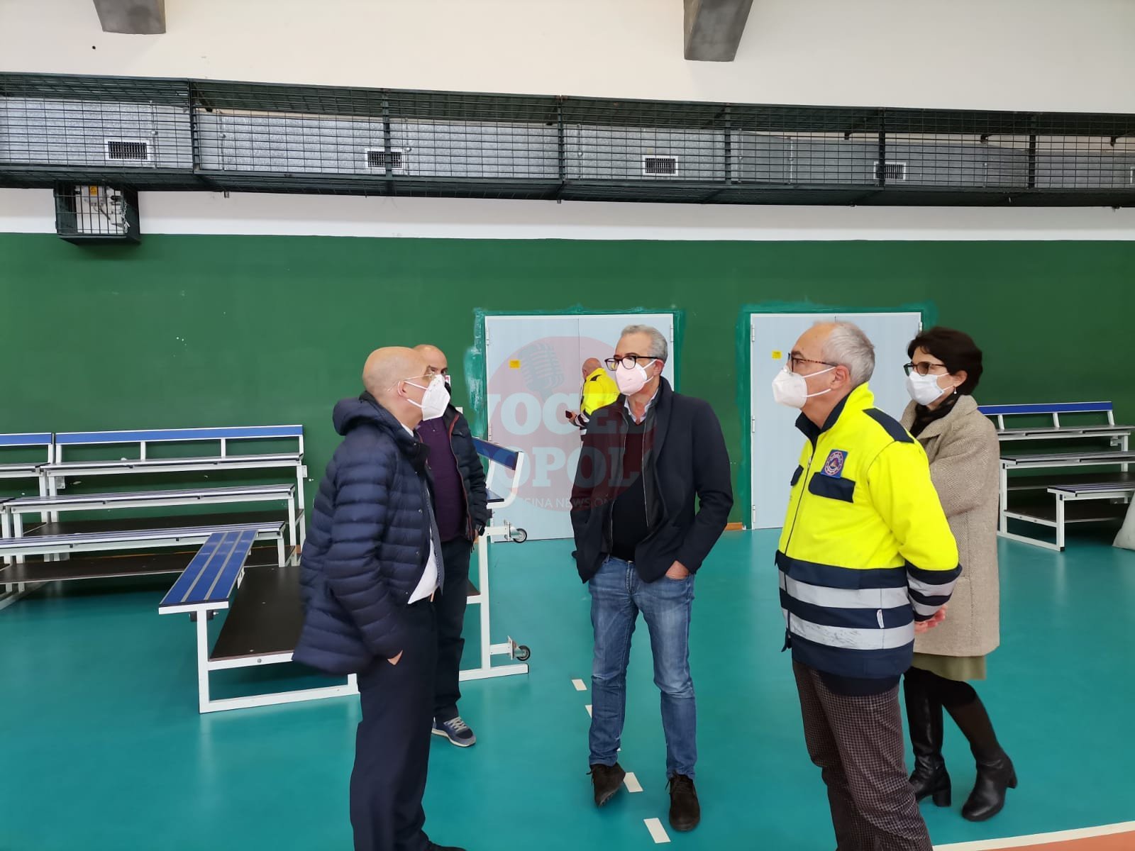 Sopralluogo oggi al Palarescifina per realizzare il secondo Hub della città. 2 IMG 20210403 WA0015