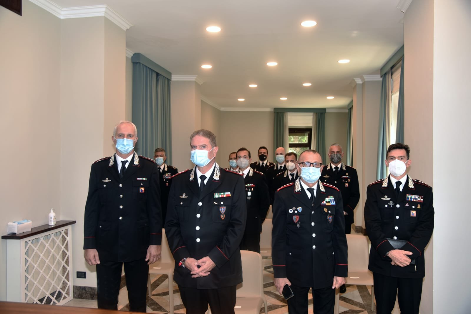 Carabinieri: il Comandante Interregionale "Culqualber" saluta i nuovi ufficiali di Sicilia e Calabria 1 Foto saluto del C.te Int. agli Ufficiali neogiunti il 25.9.21