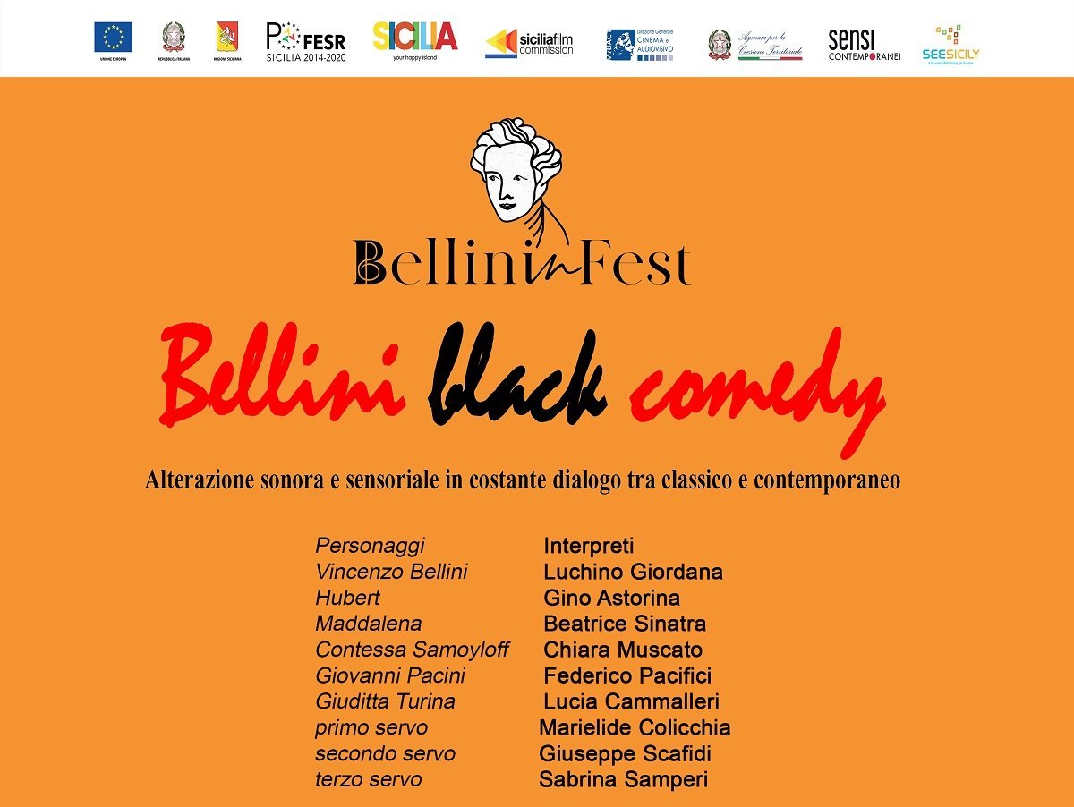 "Bellini Black Comedy" - Teatro Vittorio Emanuele, domenica 19 settembre - ore 21:00 1 Manifesto Bellini Black Comedy
