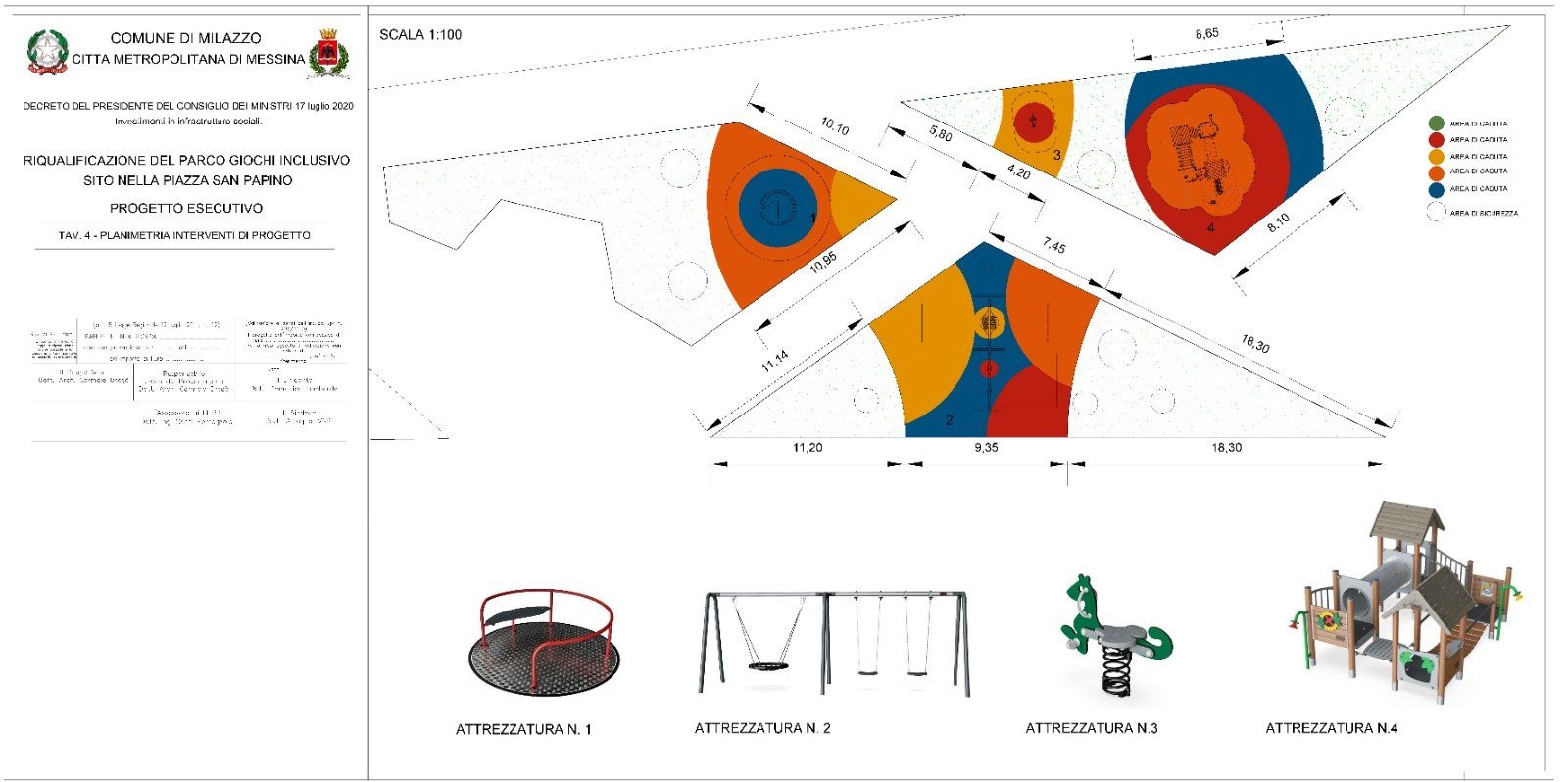 Approvata la riqualificazione Parco giochi inclusivo piazza San Papino. Lavori già appaltati 1 piazza san papino milazzo