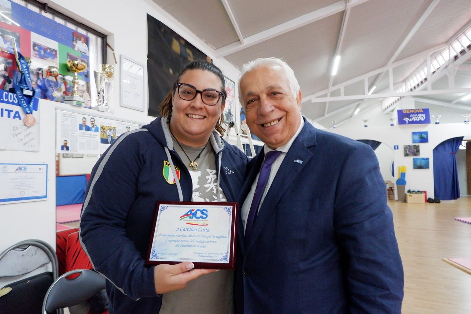 L’AICS SICILIA CELEBRA LA CAMPIONESSA DI JUDO CAROLINA COSTA 1 carolina costa