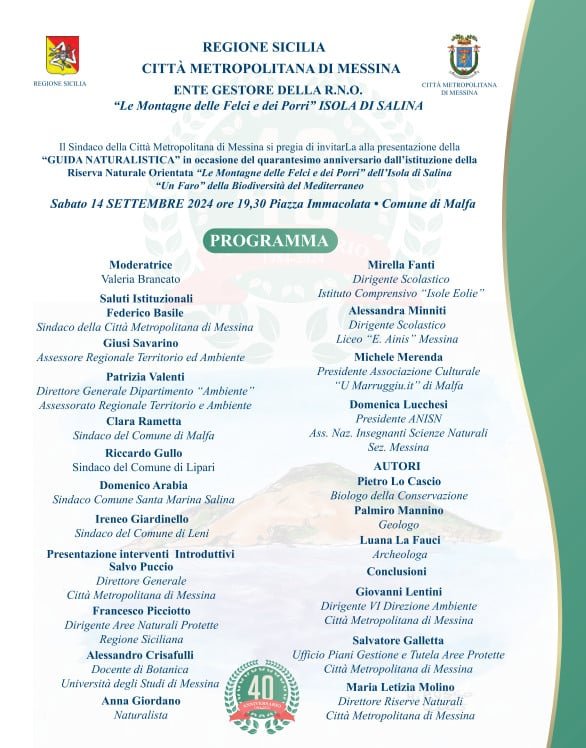 Programma manifestazione guida turistica