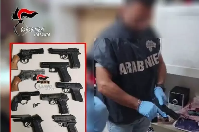Modificava pistole a salve, arrestato 1 pistole modificate
