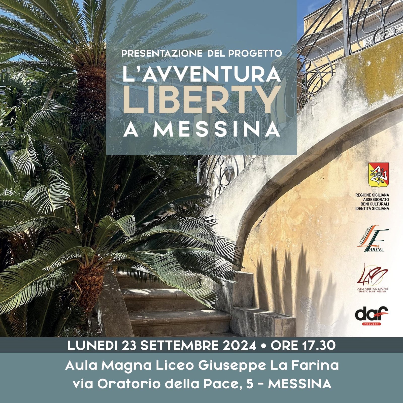 Il Liberty a Messina progetto liceo La Farina Basile e Daf 5 progetto Liberty