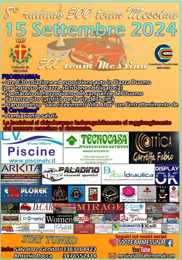 Domenica 15 settembre l’ottavo autoraduno delle Fiat 500. «Storia e stile di vita viaggiano su un’auto diventata icona». 2 raduno 500