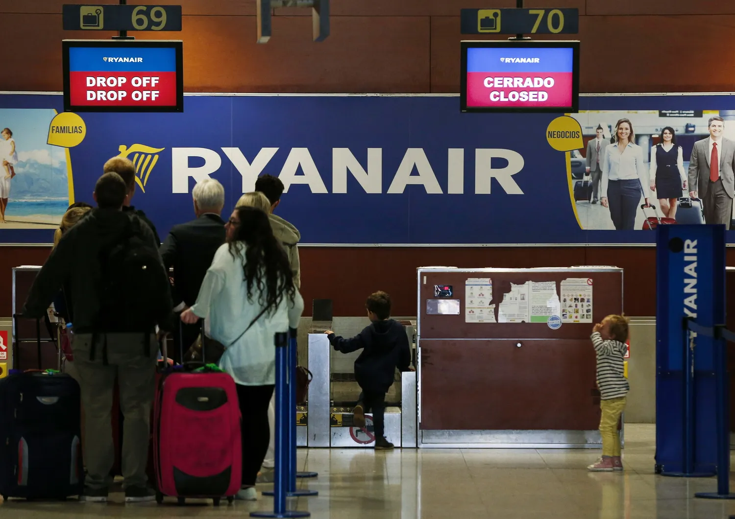Ryanair rimborserà i costi extra per il check-in in aeroporto
