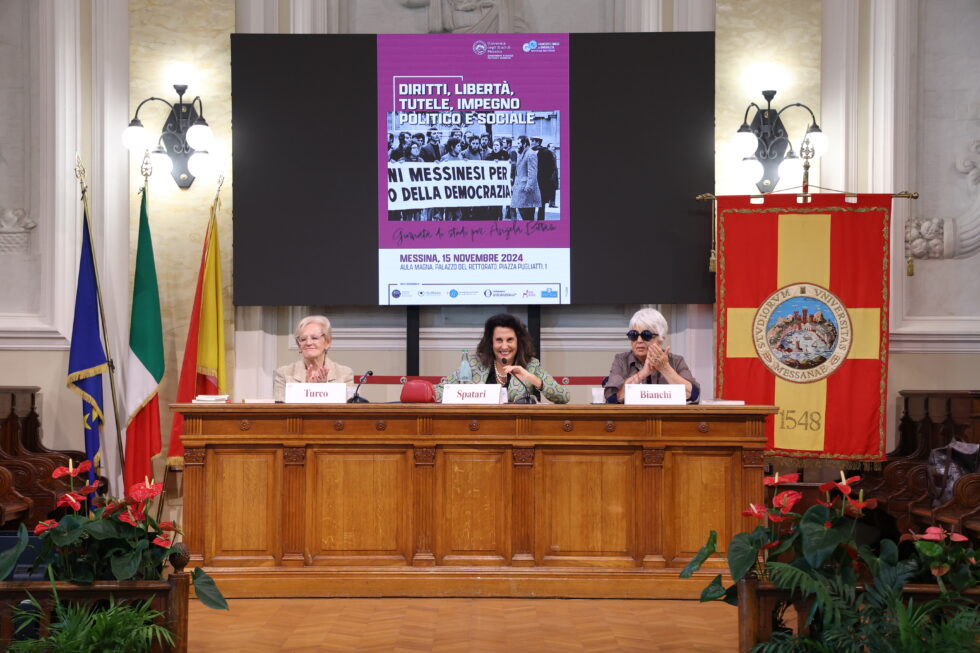 UNIME - Giornata di Studi per Angela Bottari, la politica come sorgente di vita nel ricordo dell’ex Deputata messinese 1 unime bottari 2