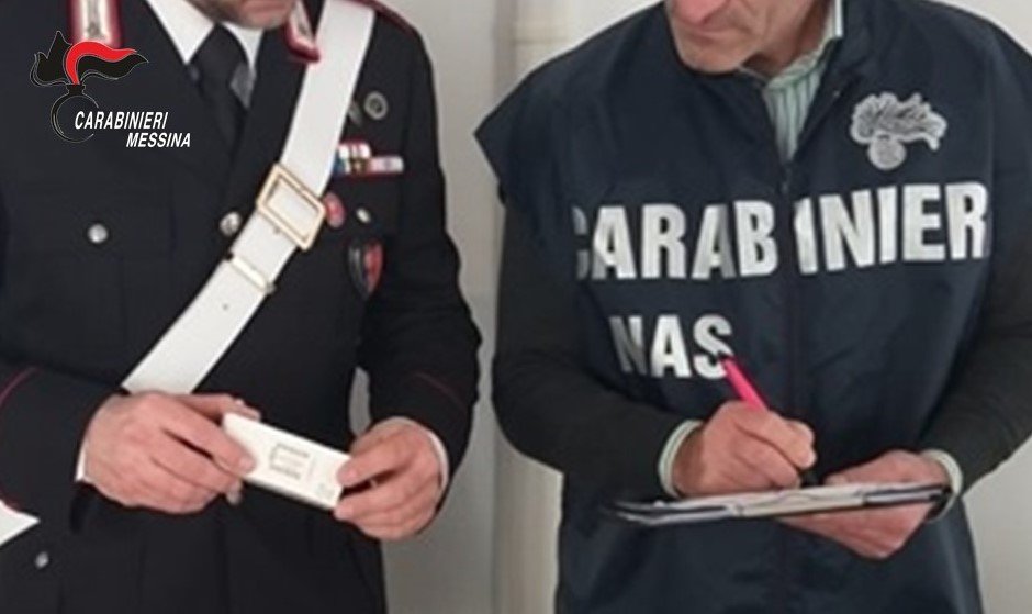 Ispezione alla Farmacia dell’Ospedale di Milazzo. Sequestrati dai Carabinieri farmaci scaduti di validità. 1 foto con logo
