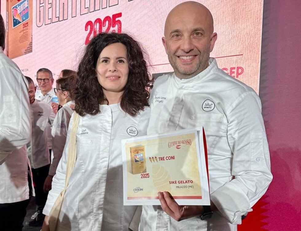 LA GELATERIA SIKÈ CONQUISTA PER LA TERZA VOLTA CONSECUTIVA I TRE CONI DEL GAMBERO ROSSO 1 Sike 3 coni