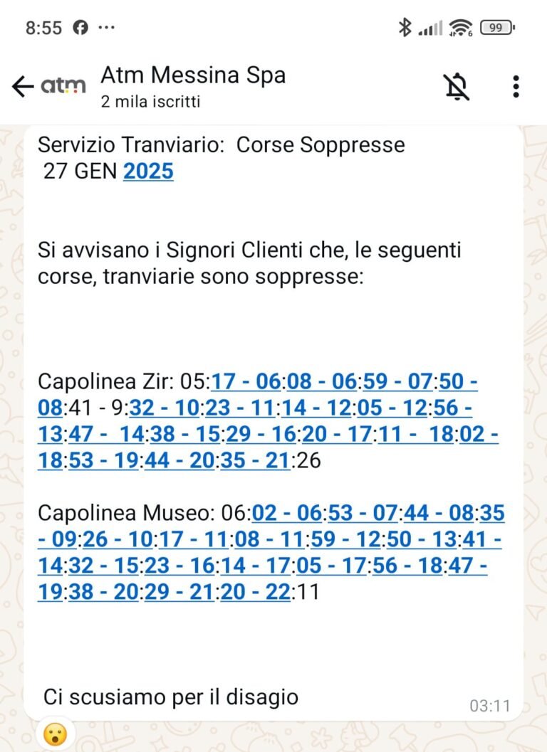 ATM, 27 gennaio, Tram con "epidemia" di CORSE SOPPRESSE