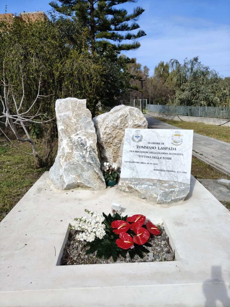 San Filippo del Mela: l’omaggio al vicebrigadiere Tommaso La Spada 5 Lapide Laspada