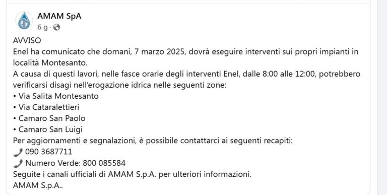 Geraci, Terza Municipalità: "Via Catara Lettieri e zone limitrofe, da una settimana senza acqua o con bassissima erogazione idrica.