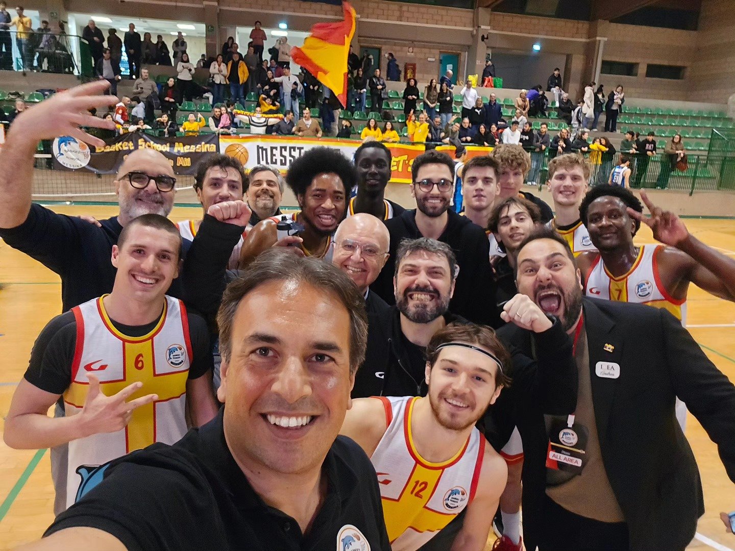 Basket School Messina Virtus Molfetta Il selfie di fine partita