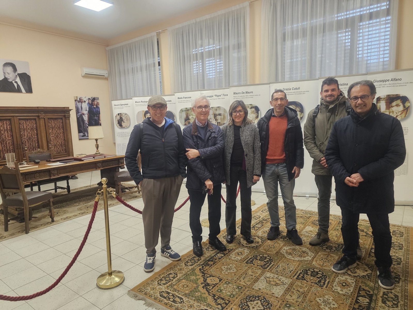 Giornalisti di Lentini Carlentini e Francofonte visitano la mostra testimoni di verità