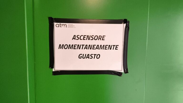 Messina, ascensore guasto al parcheggio Cavallotti. Da più di una settimana