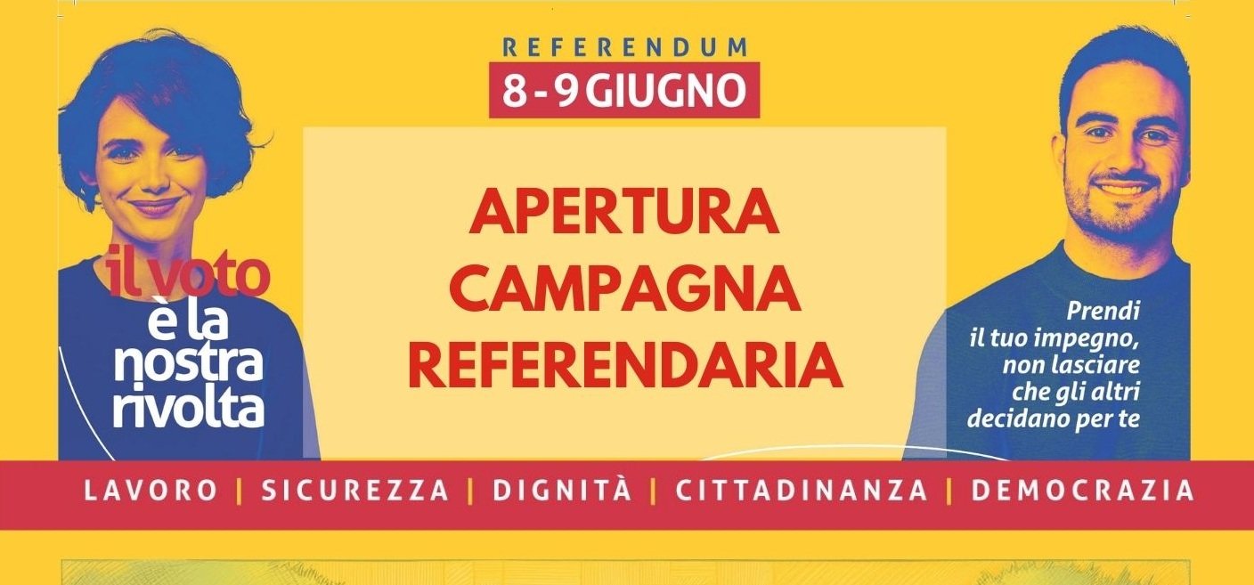 Apertura campagna referendaria 1