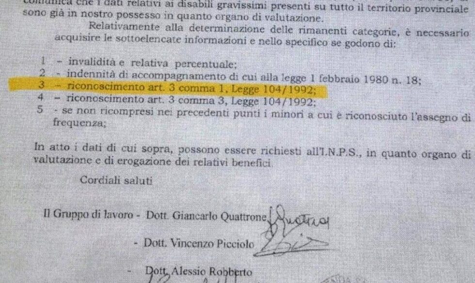 Risanamento - Scurria replica alle dichiarazioni di Trovato: "Santino studia! Comma 1 citato dall'ASP che identifica 5 categorie" 1 asp comma 1