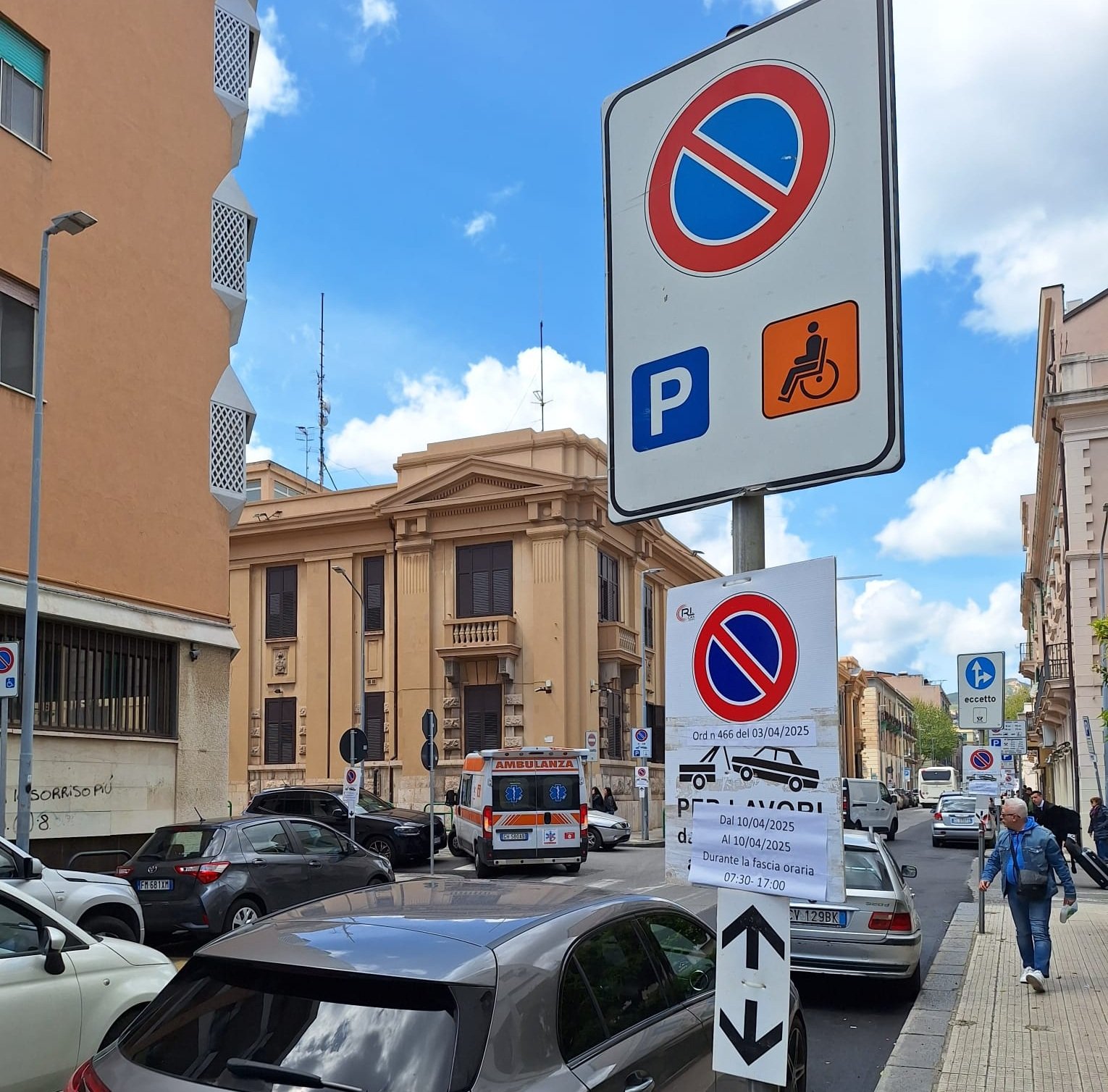 via del vespro stalli disabili