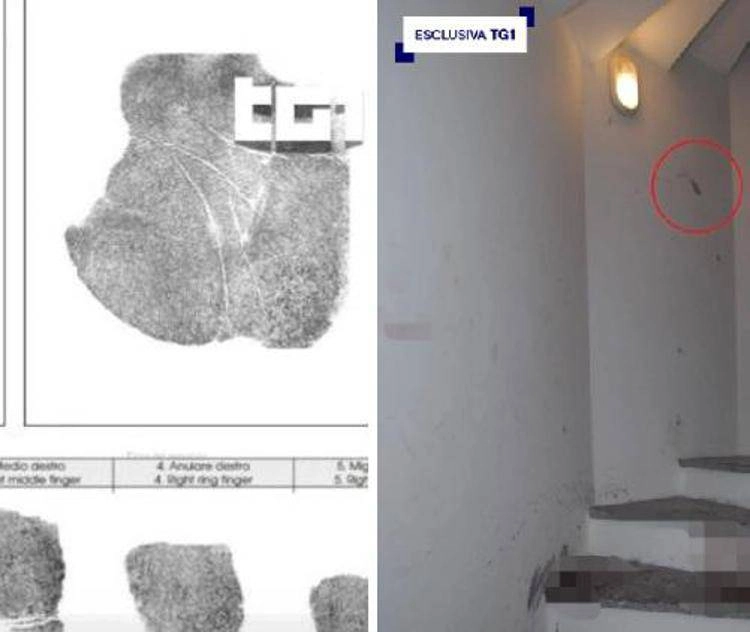 Garlasco, Tg1: "Impronta di Sempio vicino al corpo di Chiara Poggi" 1 tg1_impronta_combo