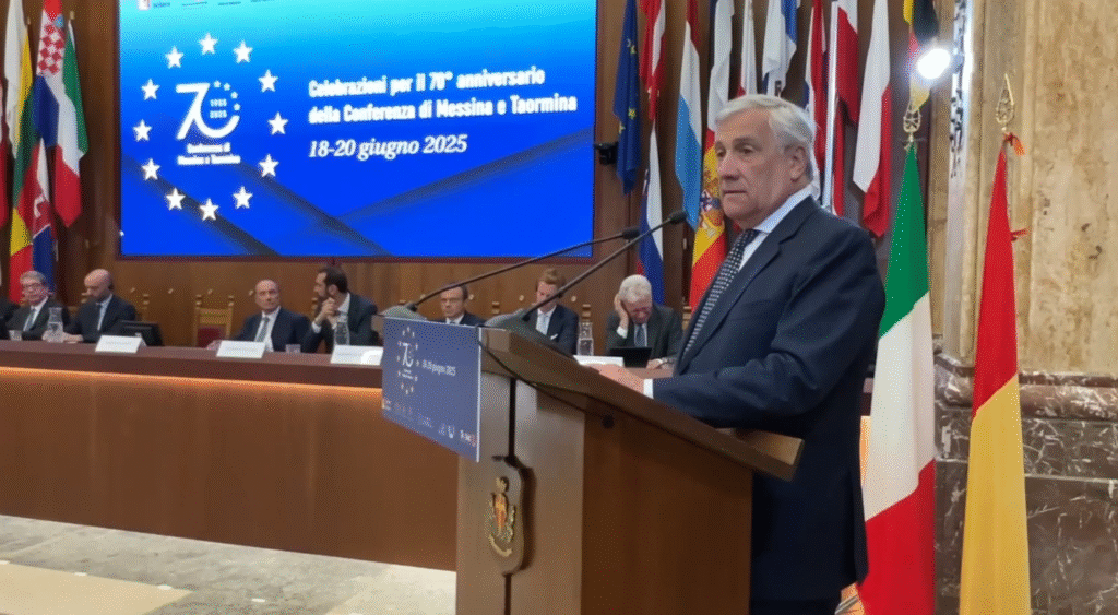 Messina. 70 anni dalla Conferenza di Messina e Taormina: al via oggi a Palazzo Zanca le celebrazioni alla presenza del Ministro Tajani 4 conferenza ue messina