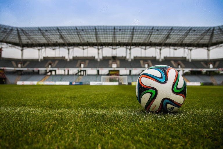 Calcio pallone in campo
