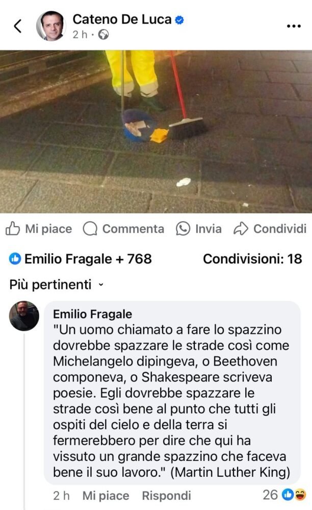 Fragale, l'ex nemico giurato che ora cita Martin Luther King: Il prezzo dell'eleganza nel "Sistema De Luca" 1 IMG 20250706 WA0001