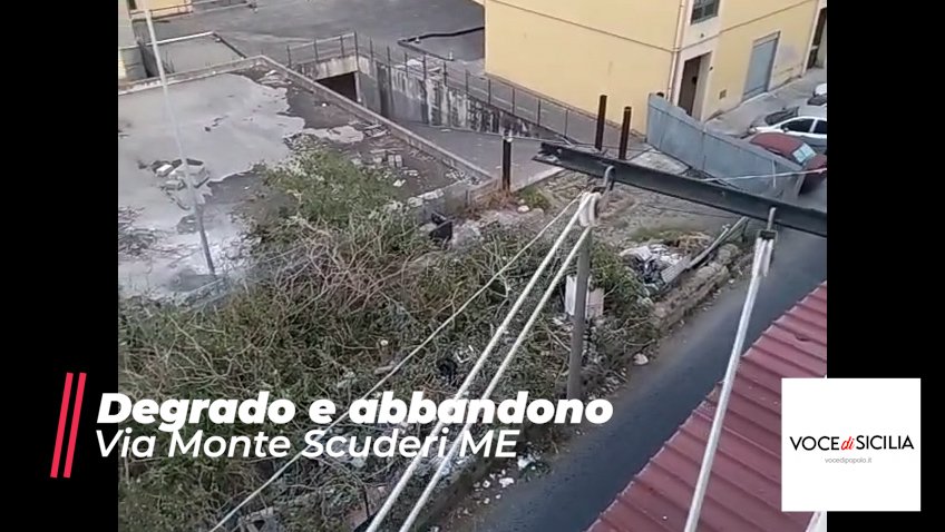 Degrado via Monte Scuderi