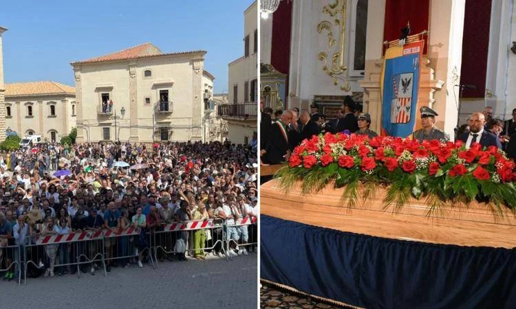Funerali Pippo Baudo, l'omelia di don Albanese: "Coraggioso contro la mafia, forte il senso di giustizia" 2 Funerali Pippo Baudo