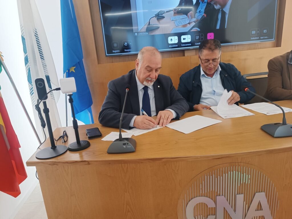 Agricoltura: Cna Sicilia e Altragricoltura insieme per dare voce a chi produce 3 Filippo Scivoli (Presidente Cna Sicilia) e Tindaro Germanelli (Coordinatore Cna Sicilia Agroalimentare)