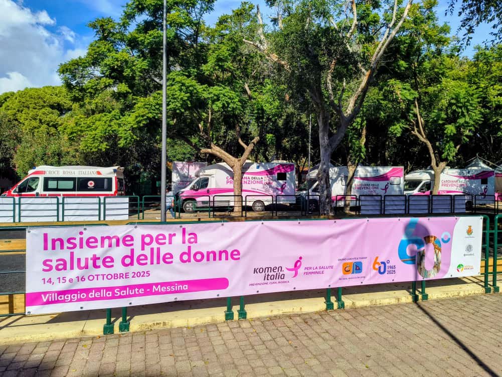 Caronte & Tourist porta il Villaggio della Salute Komen a Messina: da oggi a Villa Dante tre giorni di visite, informazione e sensibilizzazione dedicati alla salute delle donne 6 Villaggio della Salute Komen a Messina