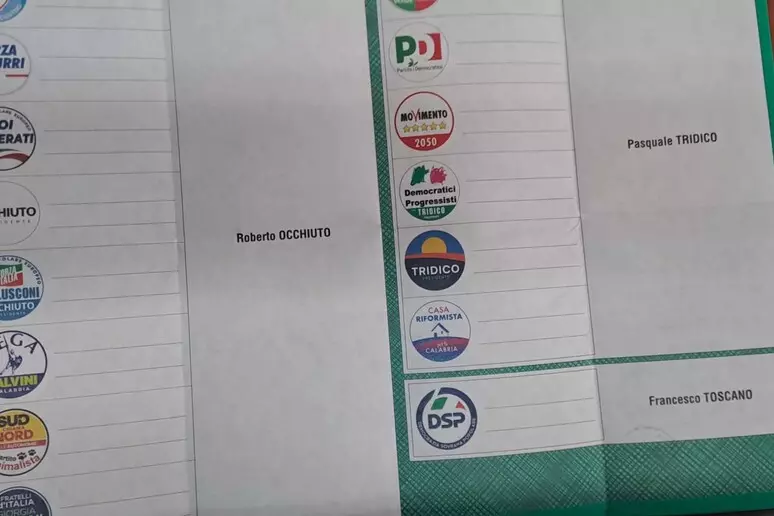 Seggio elezioni scheda