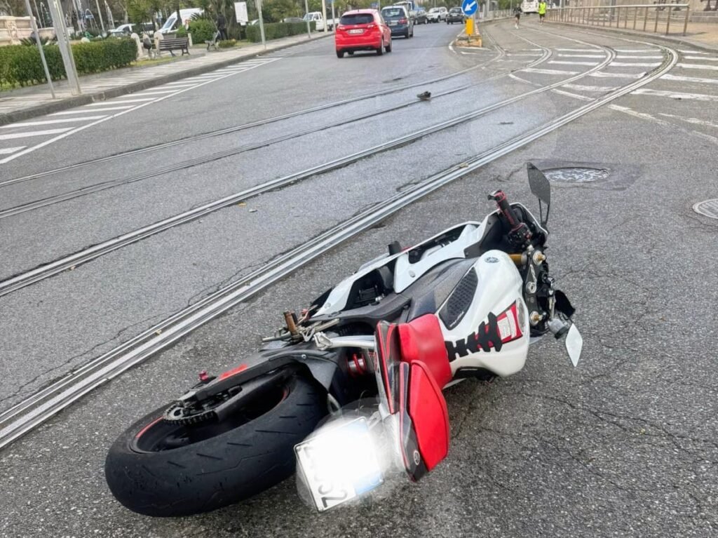 Incidente moto pedone