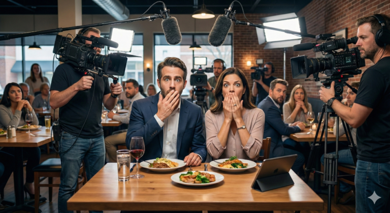 Cena «di lavoro» con l’altra, ma finisce nello spot del locale: scoperto dalla moglie e cacciato di casa