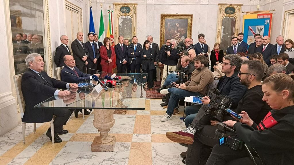 Punto stampa del presidente Schifani e del vice premier Tajani 4