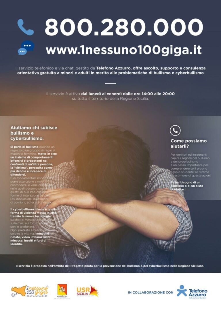 Scuola, in Sicilia attivo numero verde contro bullismo.
