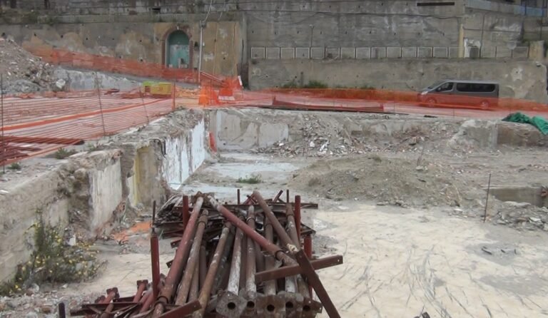 Il cantiere del Dopo di Noi come si presentava questa mattina