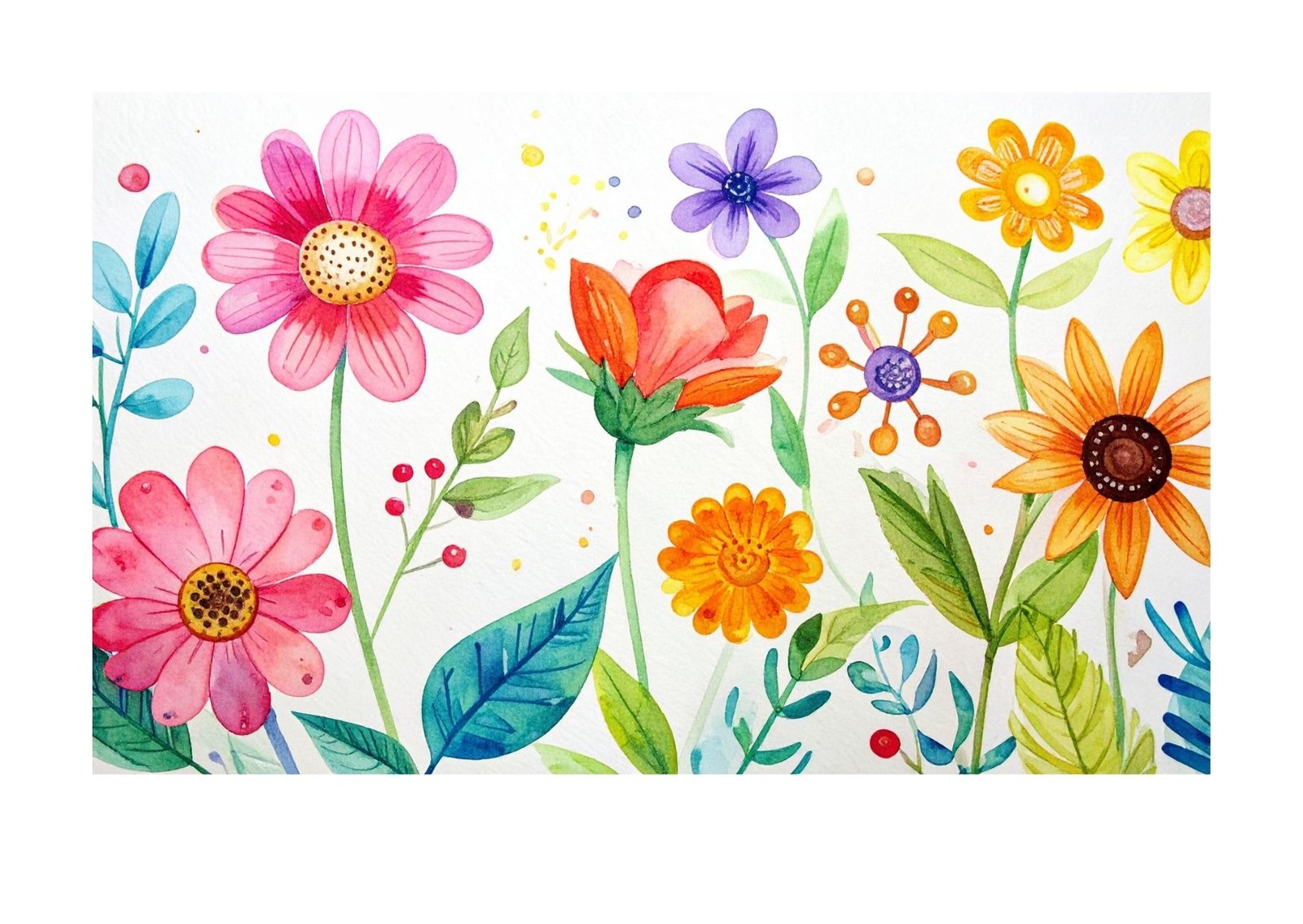 fiori dipinti pittura