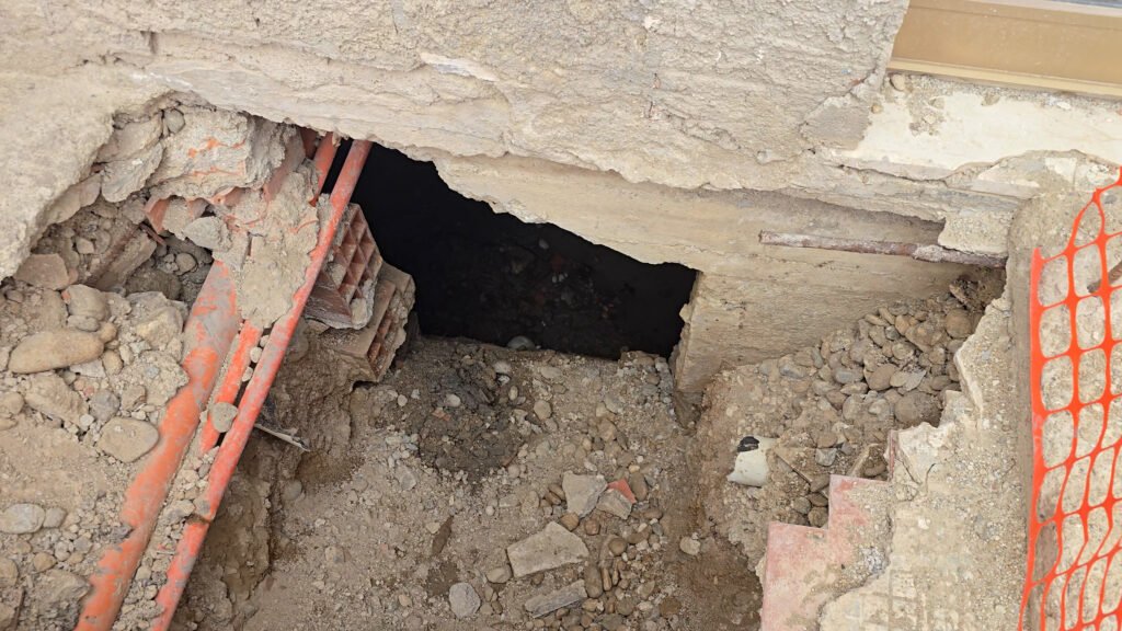 fogna a cielo aperto