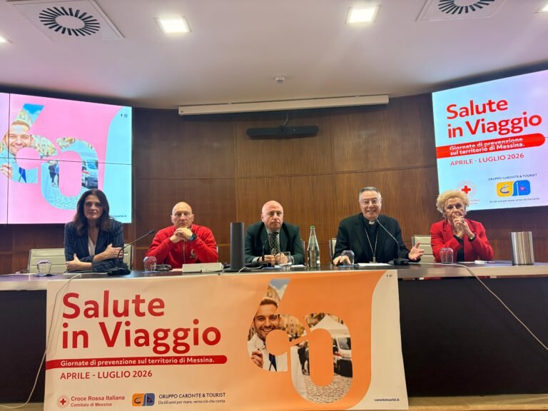 Caronte & Tourist insieme alla Croce Rossa Italiana per la prevenzione. Presentato “Salute in Viaggio”: sette giornate di screening nelle periferie messinesi.