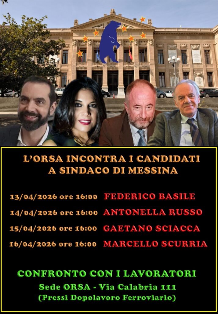 Elezioni a Messina, il sindacato Orsa incontra i candidati sindaco: via al ciclo di incontri in via Calabria 3 WhatsApp Image 2026 04 09 at 16.28.42