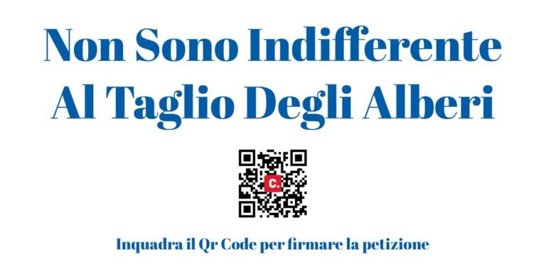 NOI STIAMO CON GLI ALBERI. LA FIRMA DELLA PETIZIONE