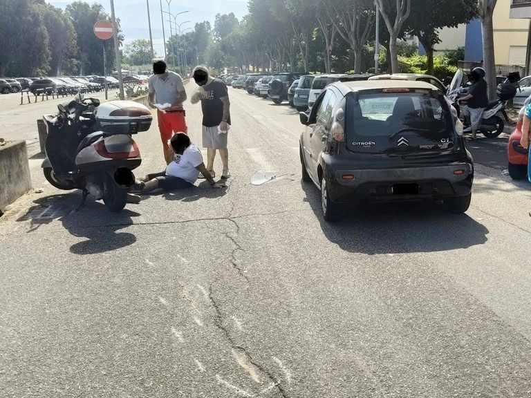 Incidente sul Viale Annunziata: ferito un motociclista di 59 anni, trasferito al Papardo