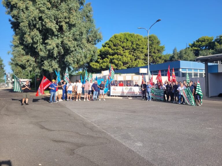 Vertenza Centrale termoelettrica A2A Energiefuture di S. Filippo del Mela (ME), adesione totale alla seconda giornata di sciopero.