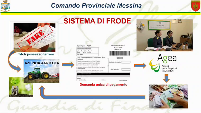 GdiF MESSINA: FRODE IN DANNO DELL’UNIONE EUROPEA NEL SETTORE AGRICOLO. SEQUESTRATI BENI PER CIRCA 170.000 EURO.