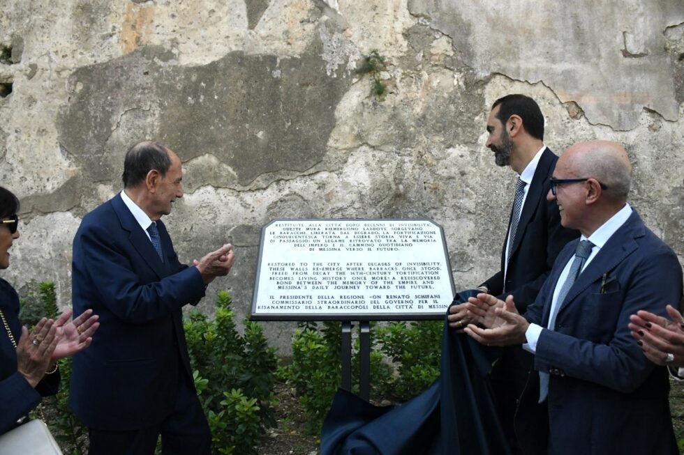 Messina, Schifani visita le aree risanate di via Macello Vecchio e Fondo Basile