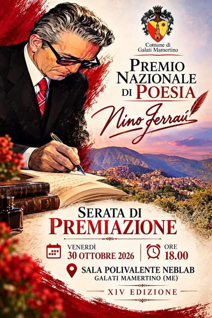 Galati Mamertino celebra i versi che restano: il 30 ottobre la XIV edizione del Premio Nazionale di Poesia “Nino Ferraù”